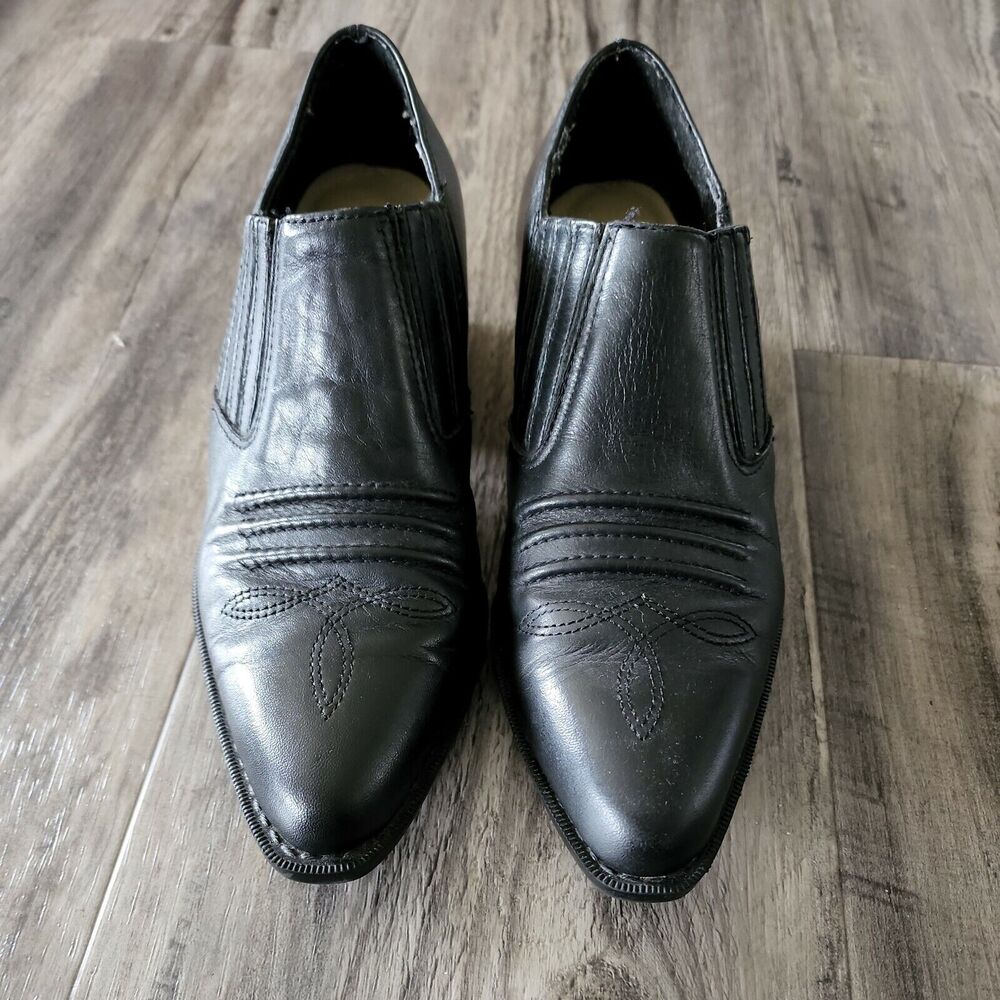 Maine Woods Slip on Sho Womens Black 7.5 M Narrow Cheyenne - Picture 2 of 5